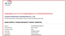 祝贺泰国LIGHTUP公司2026年快速通过SCAN验厂审核并取得99分